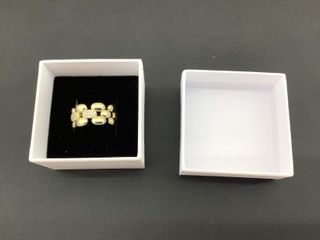 anillo oro 18k con piedra con circonita