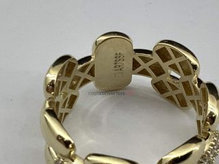 anillo oro 18k con piedra con circonita