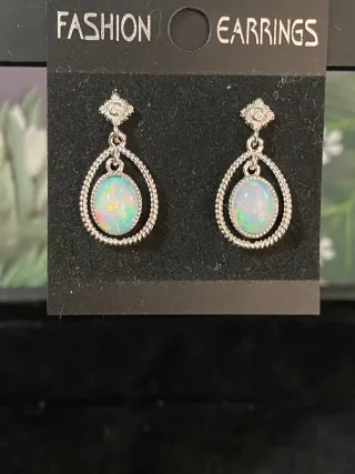 Pendientes Opalo Natural