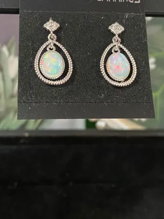 Pendientes Opalo Natural