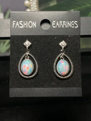 Pendientes Opalo Natural