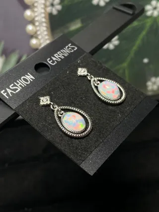 Pendientes Opalo Natural