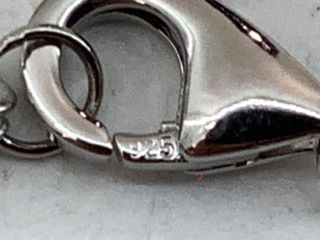 collar plata 925mm con piedra con circonita 19 5cm