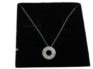 collar plata 925mm con piedra con circonita 19 5cm