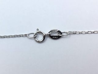 collar oro 18k con diamante de laboratorio 23cm