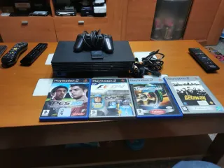 Consola PS2 Negra + 4 Juegos