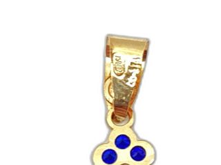 crucifijo oro 18k con piedra