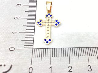 crucifijo oro 18k con piedra