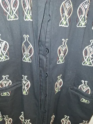 Abrigo Armatrichi Negro Bordado Hecho en España