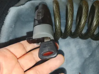 Candado espiral moto con llave