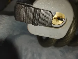 Candado espiral moto con llave