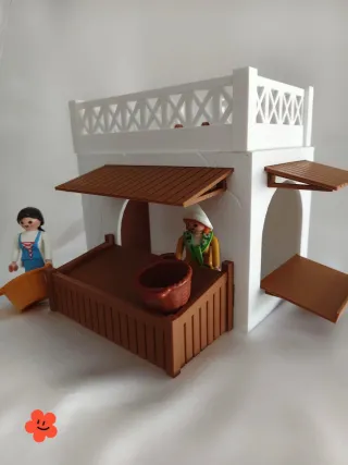 Casa-tienda-mercado para Playmobil