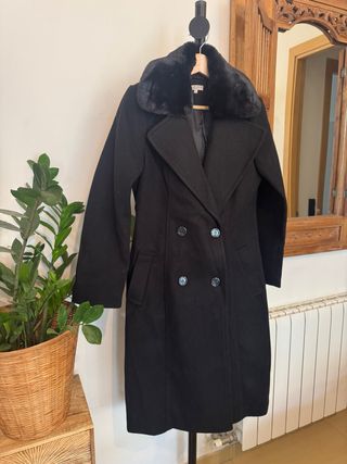 Abrigo Negro Natura Talla M