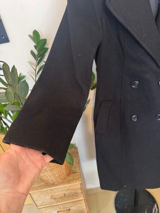 Abrigo Negro Natura Talla M