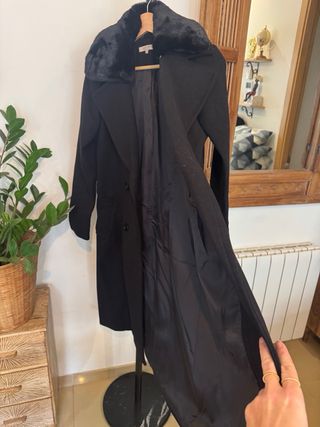 Abrigo Negro Natura Talla M