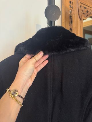 Abrigo Negro Natura Talla M