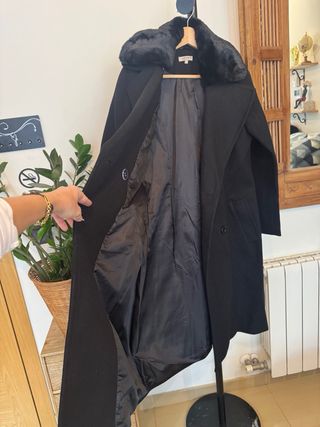 Abrigo Negro Natura Talla M