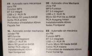 Auto rádio novo Bluetooth, Voice, Veja a descrição