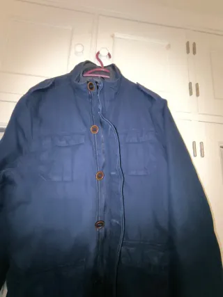 Parka azul hombre