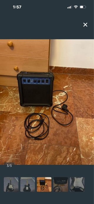 Amplificador Guitarra 10W + Cables