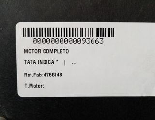 Tata 93663 475si48 motor completo indica