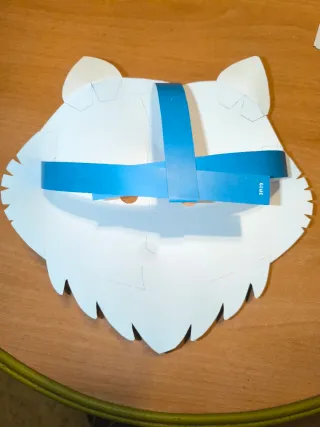 Máscara Gato Azul Huntrix DIY DERPY TIGER K-POP