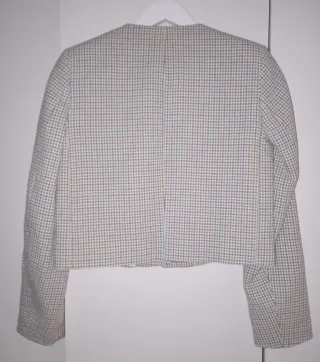 Conjunto Zara blazer y falda pata gallo