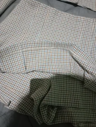 Conjunto Zara blazer y falda pata gallo