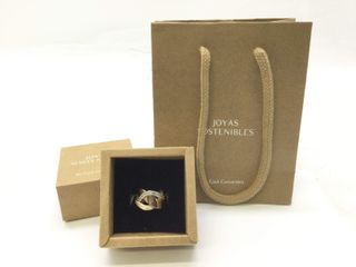 anillo oro 18k con piedra con circonita t. 13 (16,88 mm)