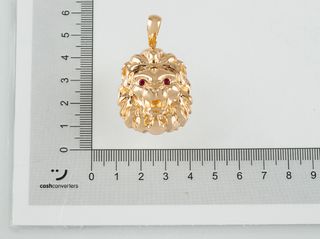 colgante oro 18k con piedra con circonita