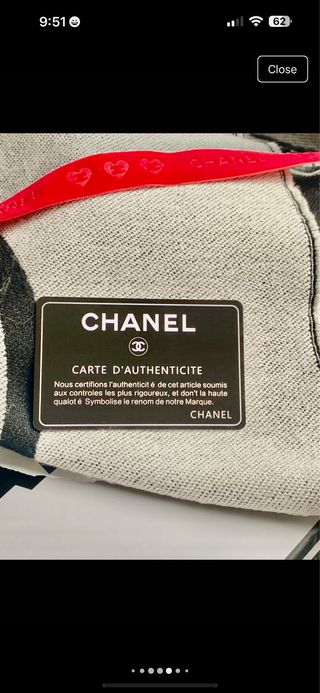 Pañuelo Chanel Blanco