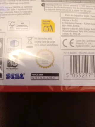 Yakuza 0 Director's Cut Nintendo Switch