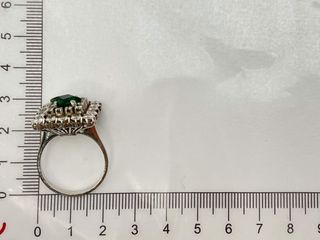 anillo oro 18k con diamante t. 21 (19,42 mm)