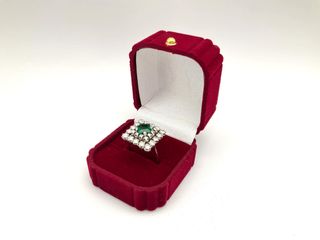 anillo oro 18k con diamante t. 21 (19,42 mm)