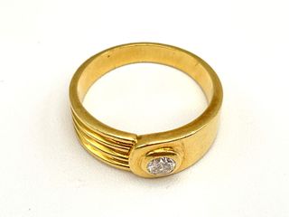 sortija oro 18k con diamante