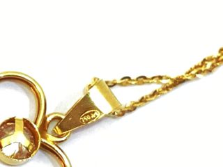 colgante oro 18k con circonita