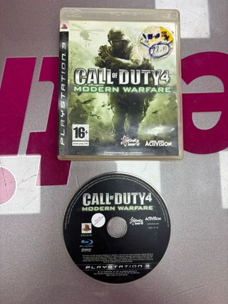 Videojuego PS3 call of duty 4 ps3