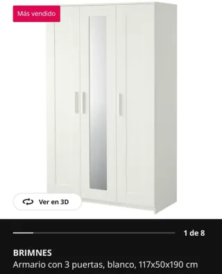 Armadio Brimnes in compensato Ikea 117x50x190
