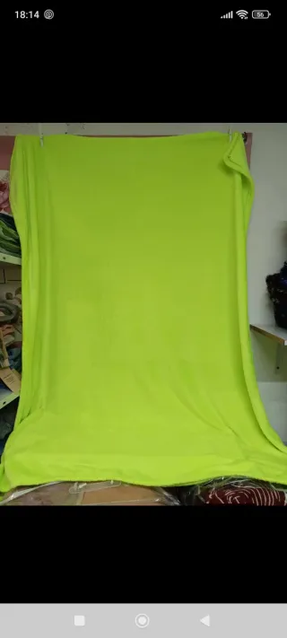 Manta de fleece verde