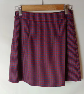 Falda mini cuadros M