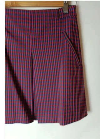 Falda mini cuadros M