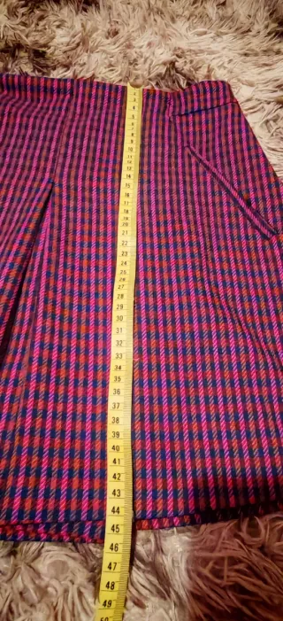 Falda mini cuadros M