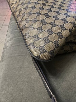Tracolla Gucci uomo beige/blu