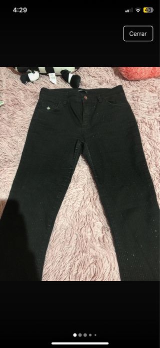 Pantalón acampanado negro noon