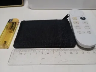 Billetera/ tarjetero "Herschel" negra con cremalle