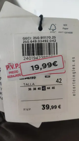 Pantalón Green Coast verde oliva. SIN ESTRENAR