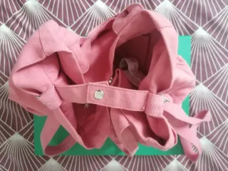 Bolso de Hombro Green Coast color rosa. Algodón