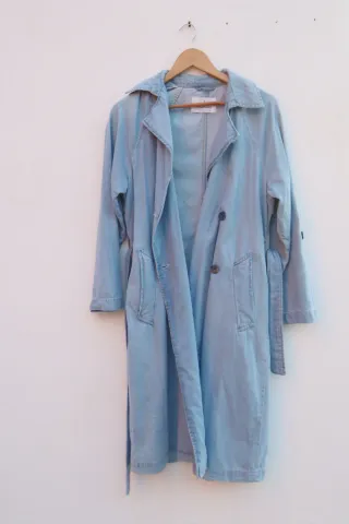 Gabardina vaquera larga mujer