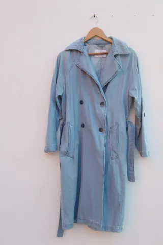 Gabardina vaquera larga mujer