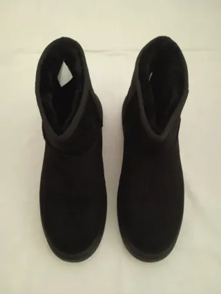 Stivaletti neri camoscio in pelliccia sintetica do